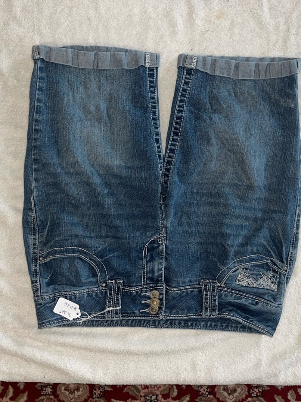 Anthropologie vintage Dark Blue Denim Jean Shorts
